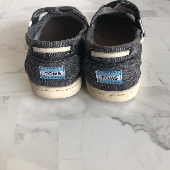 Boys Grey Toms Shoes size 10 - Picture 1 of 5